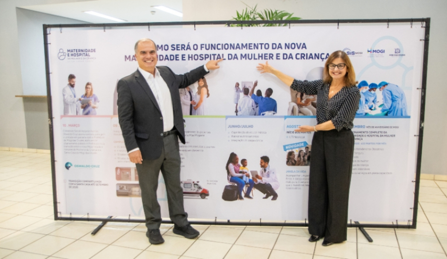 Prefeita Mara Bertaiolli e vice-prefeito Téo Cusatis fazem apresentação da Maternidade aos servidores